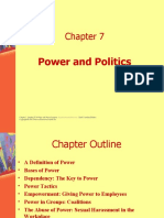 Power and Politics: Chapter 7, Stephen P. Robbins and Nancy Langton, Organizational Behaviour, Third Canadian Edition