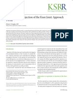 Aspiration and Injection of The Knee Joint: Approach Portal: Review Article