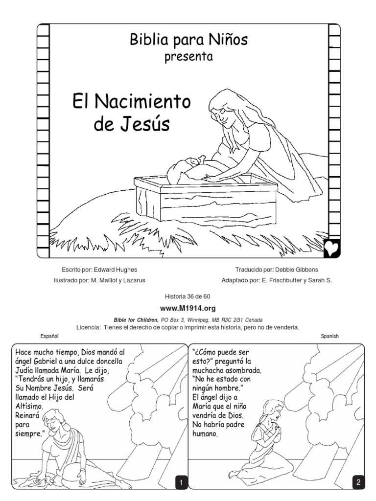 Nacimiento de Jesús: Historia para Niños | PDF | Jesús | María, madre ...