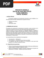 Formato Proyectos Fides Proyecto Modelo Casa Comunal