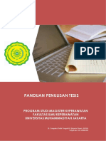 Buku Pedoman Penulisan Tesis