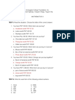 TEST I: Read The Situation. Choose The Letter of The Correct Answer