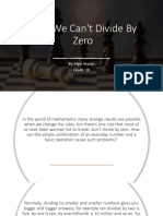 Math Project Why We Cant Divide by Zero