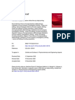 Journal Pre-Proof: Colloids and Surfaces A: Physicochemical and Engineering Aspects