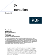 Chapter 7 - Strategy Implementation - Narrative