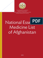National Essential Medicine List of Afghanistan