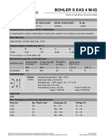 Bohler S Eas 4 M-Ig: GTAW Rod, High-Alloyed, Chemical Resistant