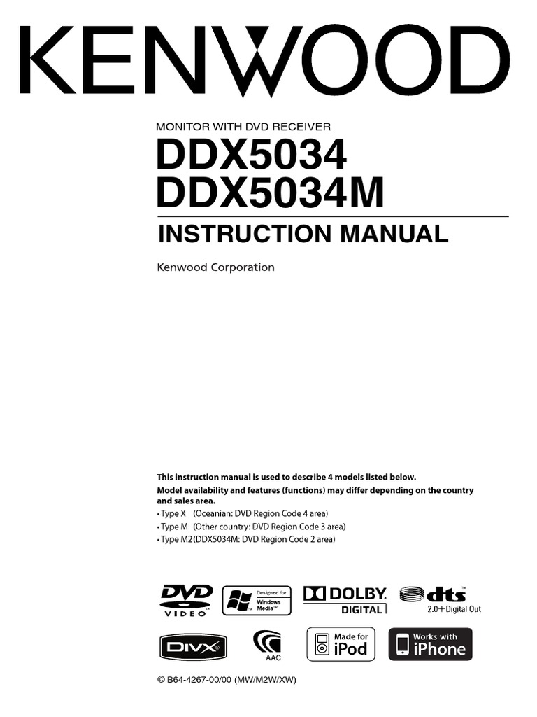 DDX5034 DDX5034M: Instruction Manual | PDF | I Pod | Compact Disc