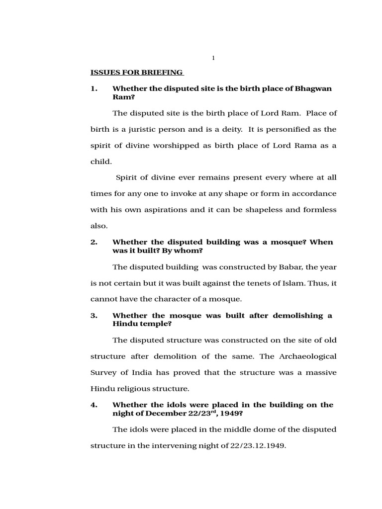 Ayodhya Judgement 2010 09 30 PDF Lawsuit Justice