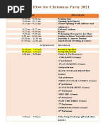 Program Flow For Christmas Party 2021