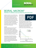 Boral Micron: Resistance To Corrosion, Alkali Silica Reaction, and Sulfate Attack