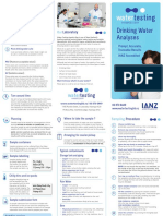 Drinking Water Analyses Brochure