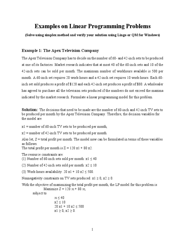 Practice Problems and Cases On LPP | PDF | Labour Economics | Employment