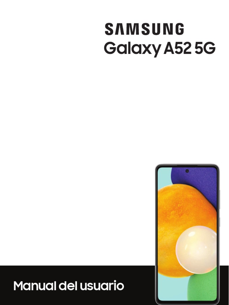 Manual - Samsung A52 5G | PDF | Biometría | Teléfonos móviles