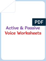 Active and Passive Voice Worksheets Rel 2