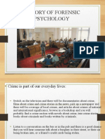 History of Forensic Psychology