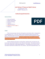 Selection and Sizing of Pressure Relief Valves: Outline/Scope/Introduction