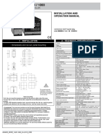 Installation and Operation Manual