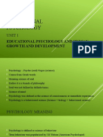 Educational Psychology UPDATED Unit 1