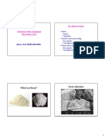 Lecture 13. Tuber Starch Processing