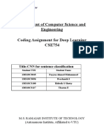 Department of Computer Science and Engineering Coding Assignment For Deep Learning CSE754