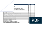 Production Movement Checklist BHMLS