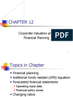 Corporate Valuation and Financial Planning