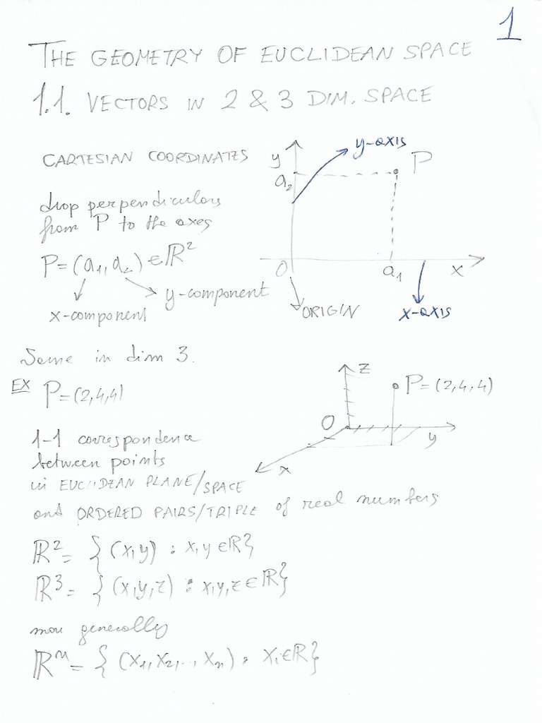 Vectors In 2 And 3 Dimensional Space PDF