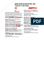 Programación Deportiva ESPN Deportes