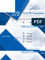 Year End Work Summary PPT Templates