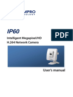 Intelligent Megapixel/HD H.264 Network Camera: User's Manual