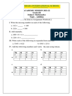 Grade III Ch-2 .Addition Worksheet 1