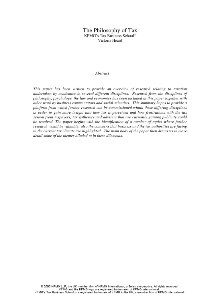 phd thesis on taxation