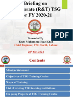 Presented by Engr. Muhammd Ejaz Khan: Chief Engineer, TSG North, Lahore