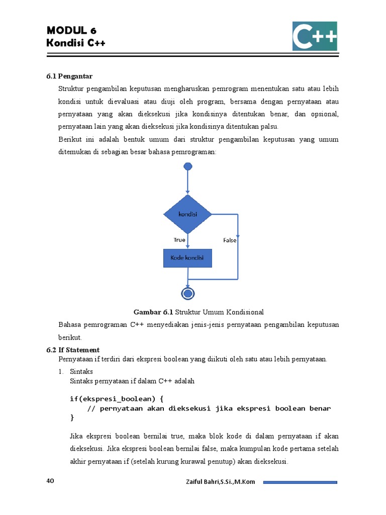 Struktur Kontrol dalam C++ | PDF