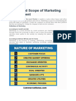 UNIT-01 Marketing Management
