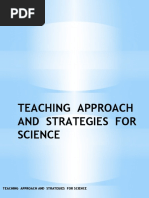 Teaching Approach and Strategies in Science