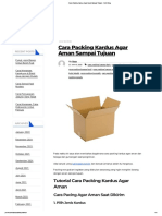 5 Cara Packing Kardus Agar Aman Sampai Tujuan - Yentit Blog