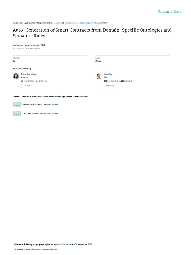 Auto-Generation of Smart Contracts From Domain-Specific Ontologies and ...