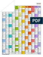 Kalender 2022 Querformat in Farbe