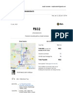 Invoice details for your Ola ride with trip from Madhyam Pally to Howrah Railway Station