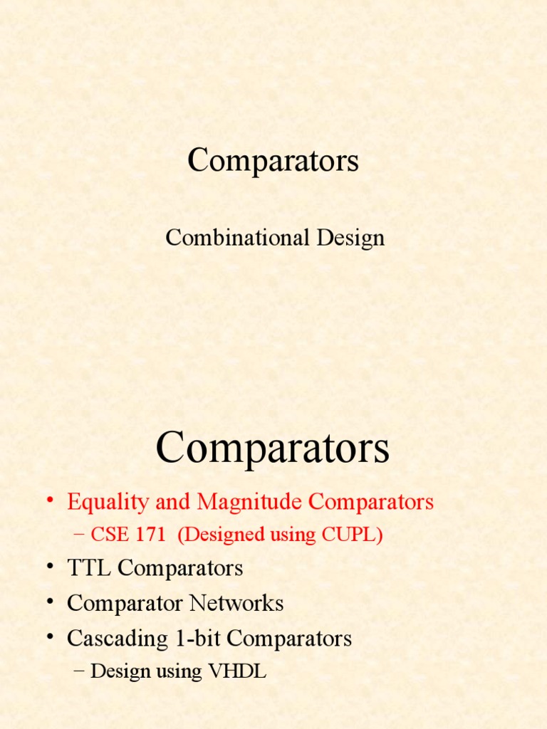 Comparators PDF Computer Engineering Electronic Engineering