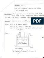 Crushing strength of coarse aggregate by compression test