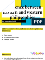 Difference Between Eastern and Western Philpsophies