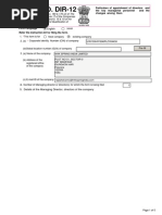 Form No. Dir-12: 5. Details of The Managing Director, Directors of The Company