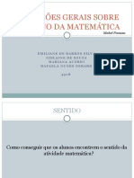 Reflexões Gerais Sobre o Ensino Da Matemática