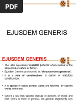 Ejusdem Generis