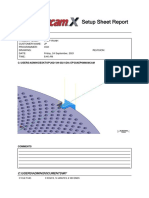 Setup Sheet Report: 3 - Axis VMC