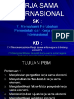 7.4 & 7.5 Kerjasama Antar Negara