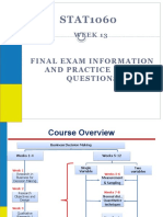 STAT1060 Exam Tips and Practice Exam Questions